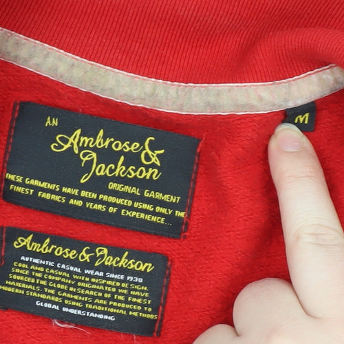 Ambrose & Jackson Red Men's Track Jacket M