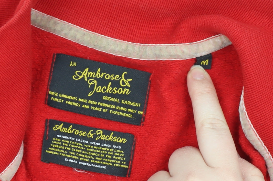 Ambrose & Jackson Red Men's Track Jacket M