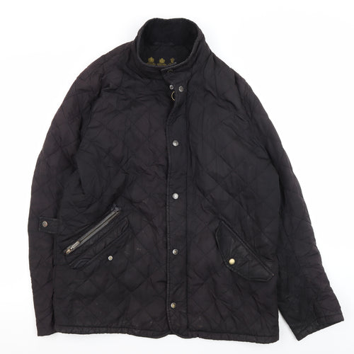 Barbour Men's Black Quilted Jacket - Size L
