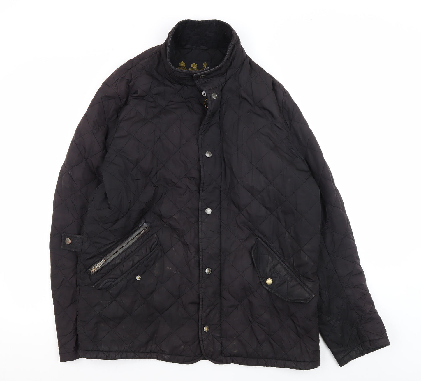 Barbour Men's Black Quilted Jacket - Size L
