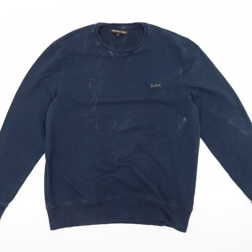 Michael Kors Men's Blue Pullover Sweatshirt L