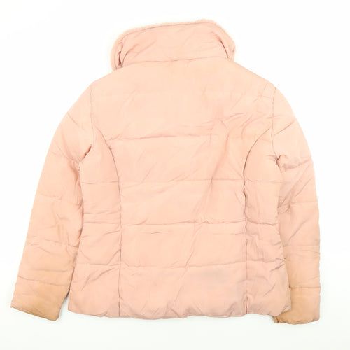 Roman Women's Pink Puffer Jacket Size 16 Winter Casual