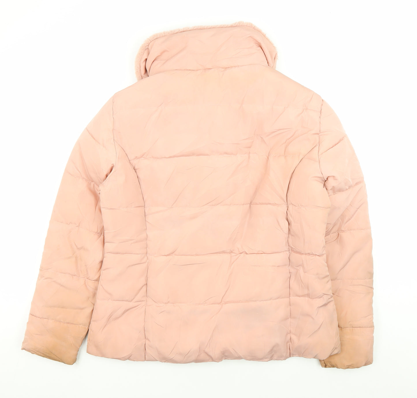 Roman Women's Pink Puffer Jacket Size 16 Winter Casual