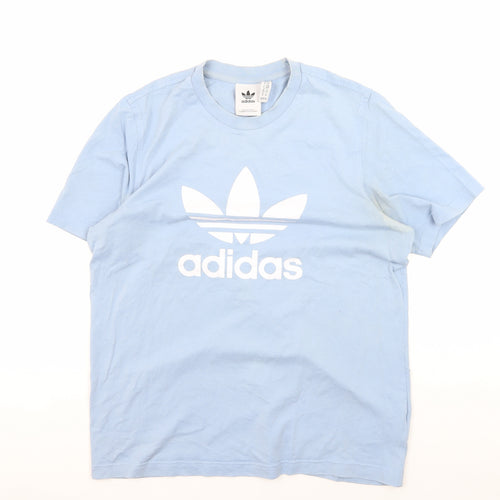 Adidas Men's Blue M Logo Crew Neck T-Shirt