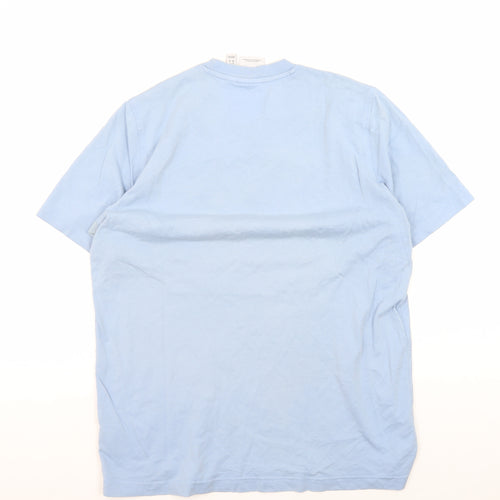 Adidas Men's Blue M Logo Crew Neck T-Shirt