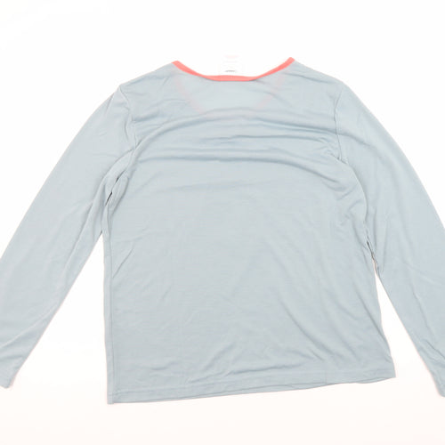Damart Women's Blue Pyjama Top S Christmas Theme