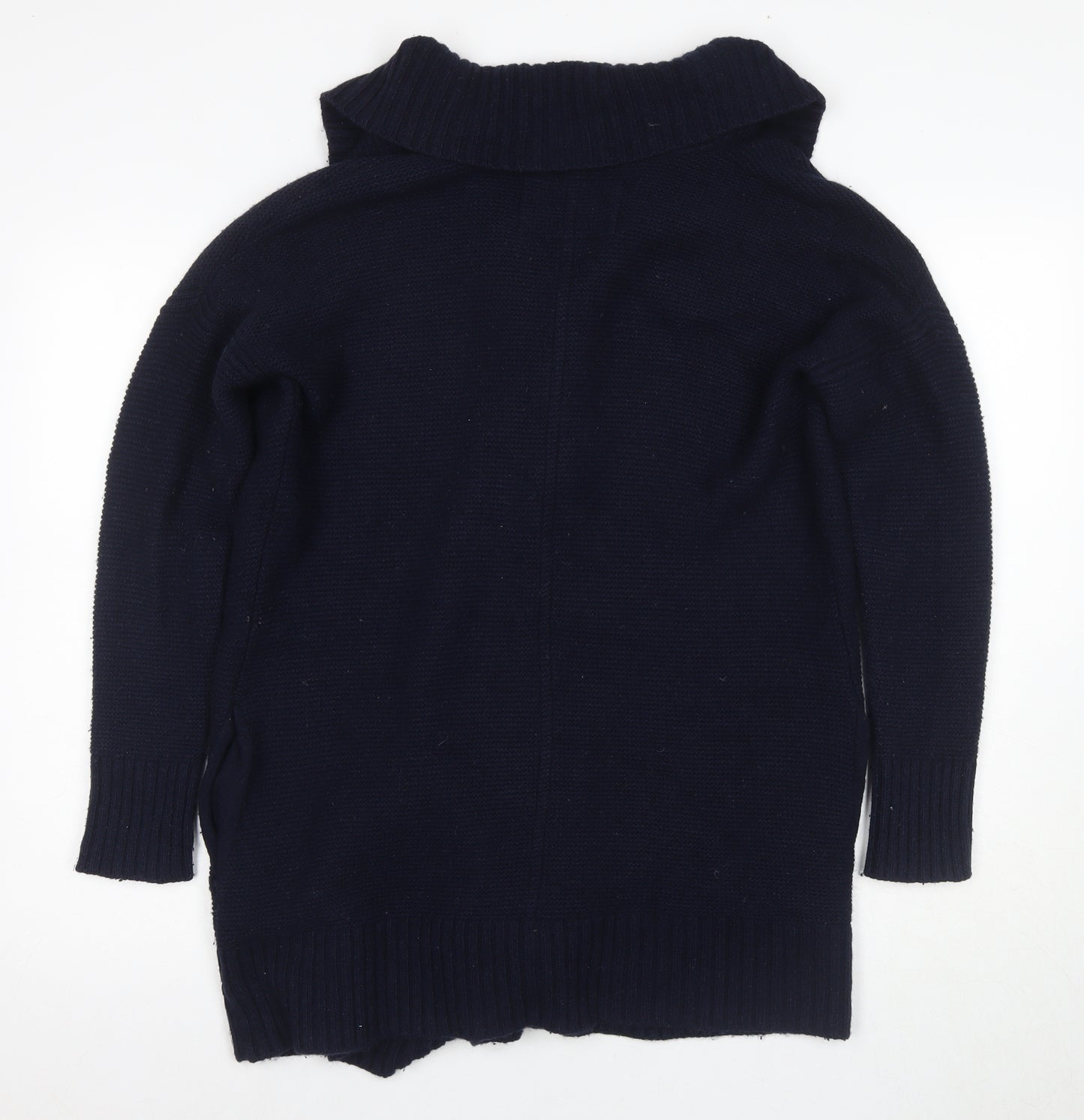 Joules Women's Navy Blue Collared Cardigan S