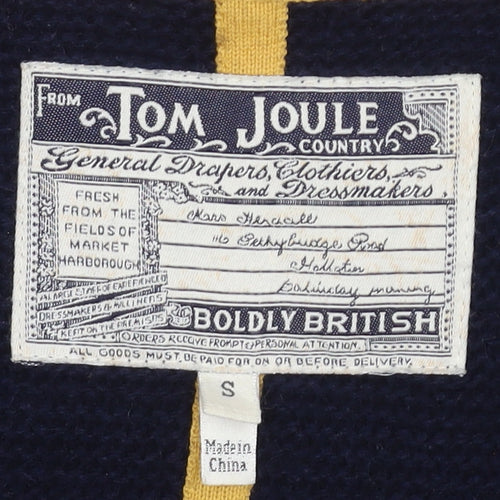 Joules Women's Navy Blue Collared Cardigan S