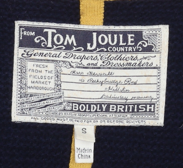 Joules Women's Navy Blue Collared Cardigan S