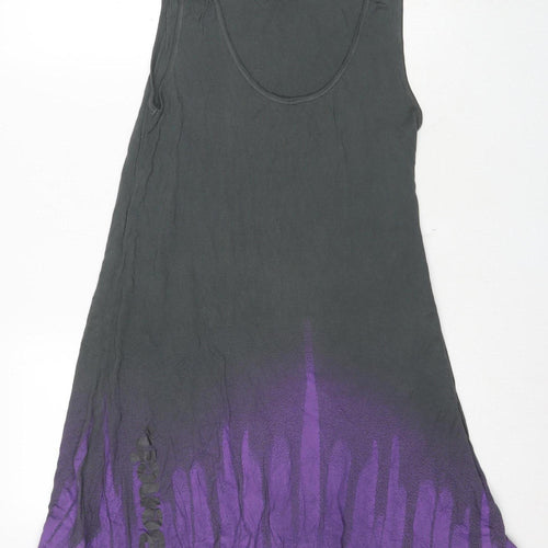 Bench Women's Grey & Purple Swing Dress M