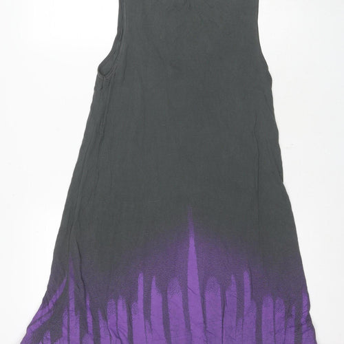 Bench Women's Grey & Purple Swing Dress M