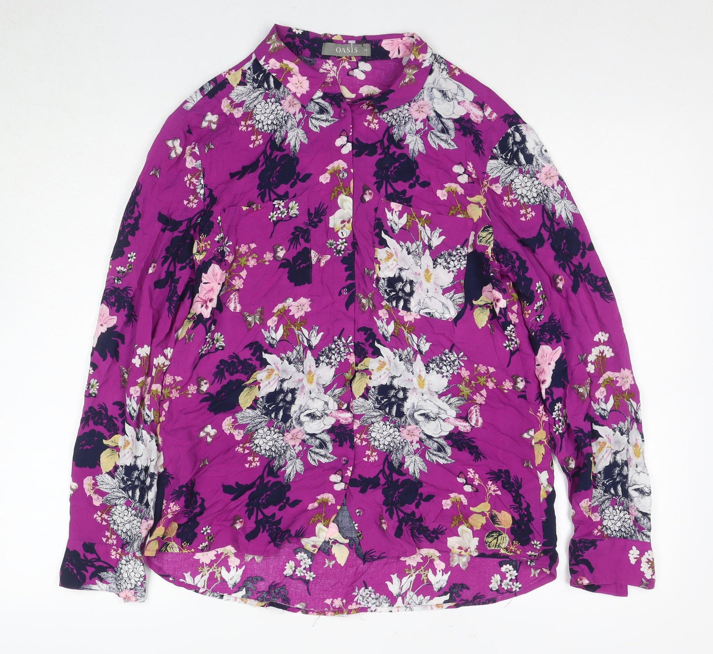 Oasis Women's Multicoloured Floral Blouse, Size 12