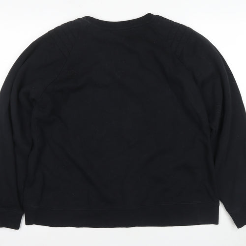Hush Women's XL Black Sweatshirt with Logo