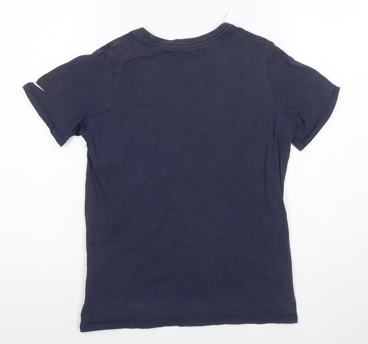 Nike Unisex Kids Blue Athletic T-Shirt, Size L, Lightweight