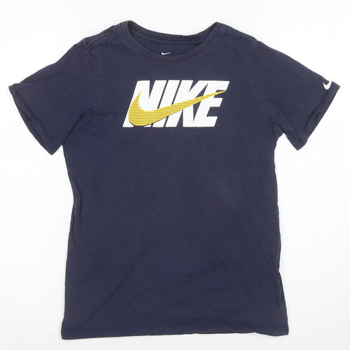 Nike Unisex Kids Blue Athletic T-Shirt, Size L, Lightweight