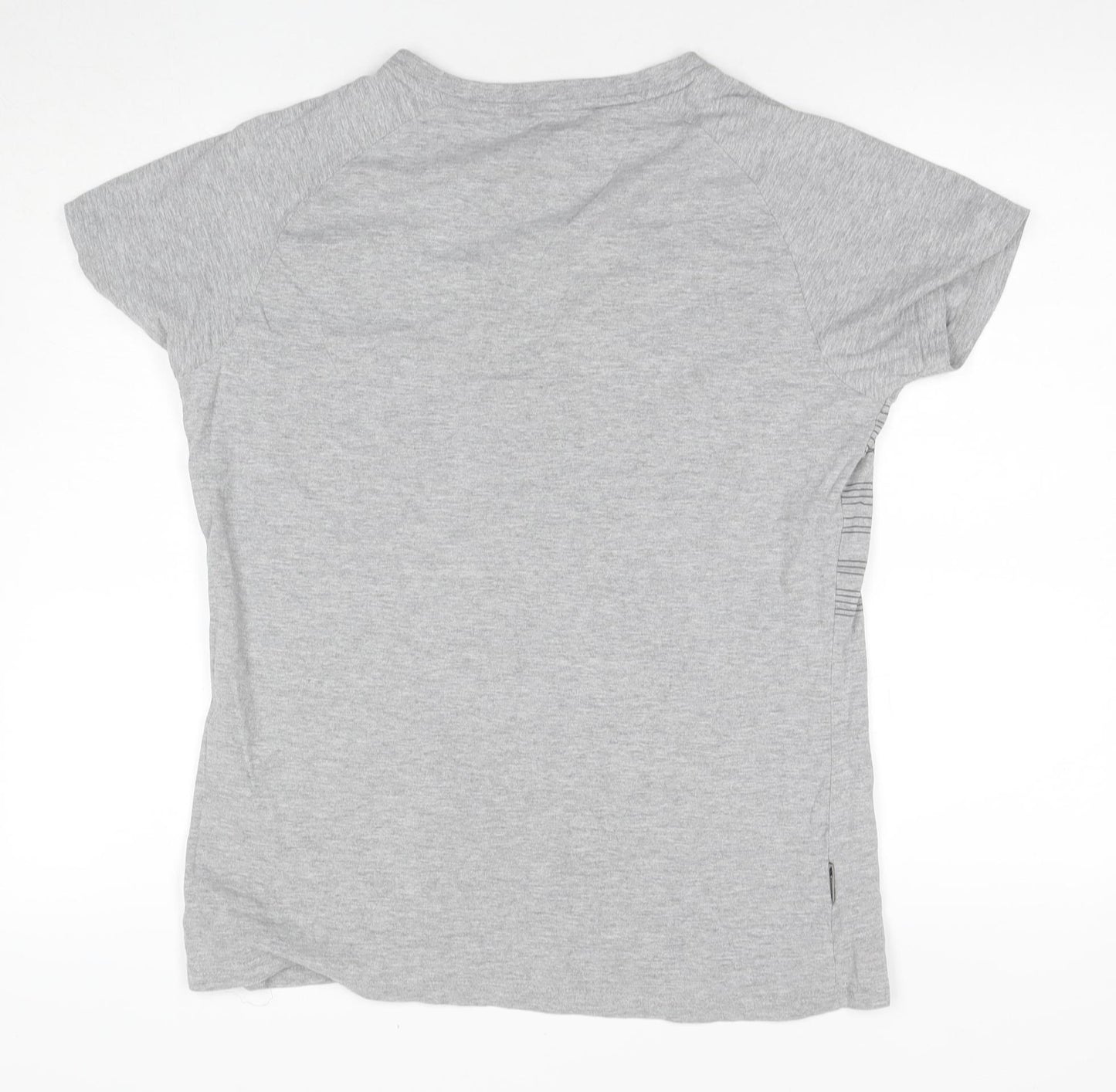 Trespass Unisex Grey Graphic Print T-Shirt XL Quick Dry