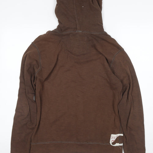 Joe Browns Men's Brown Pullover Hoodie S Cotton
