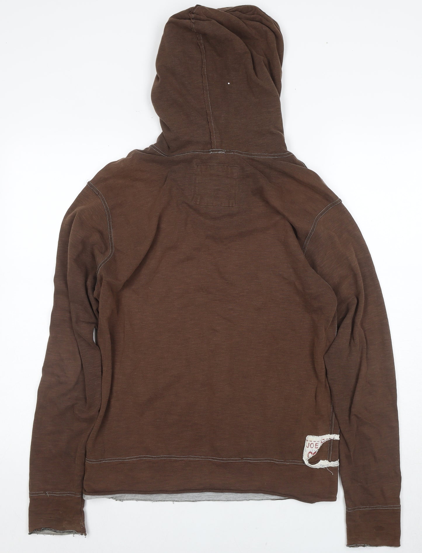 Joe Browns Men's Brown Pullover Hoodie S Cotton