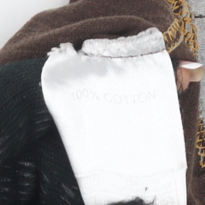 Joe Browns Men's Brown Pullover Hoodie S Cotton