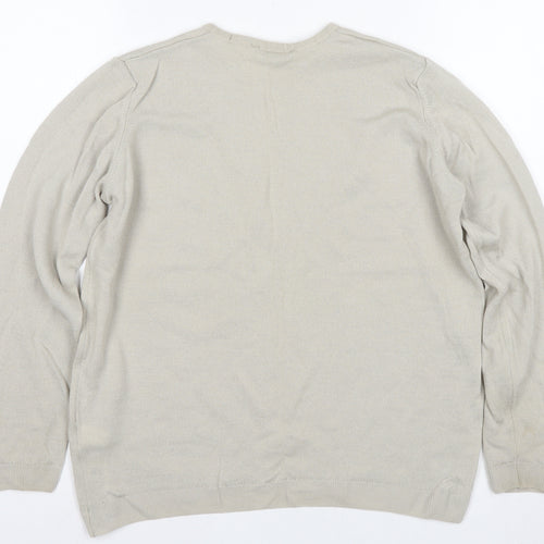 Marks and Spencer Women's Beige Pullover Jumper Size 14