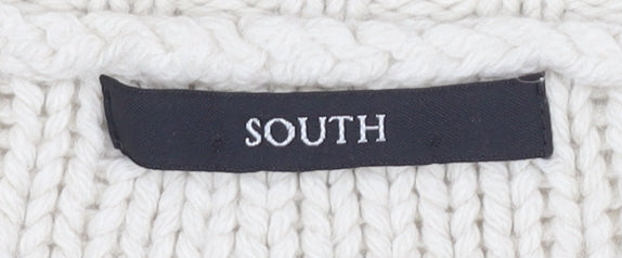 South Women's Ivory Cable-Knit Cardigan Size 22