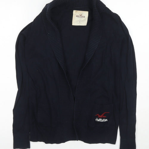 Hollister Women's Black Cardigan S, Knit Long Sleeve