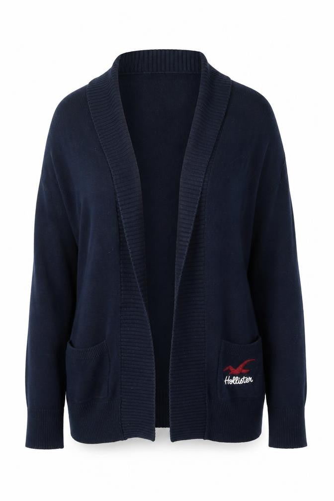 Hollister Women's Black Cardigan S, Knit Long Sleeve
