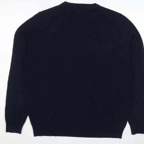 Marks and Spencer Men’s Black XL Cashmere Pullover Jumper