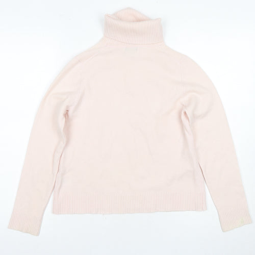 John Lewis Women's Pink Cashmere Roll Neck Jumper