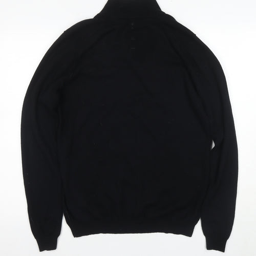 Ted Baker Men's Black Wool Cashmere Pullover Jumper