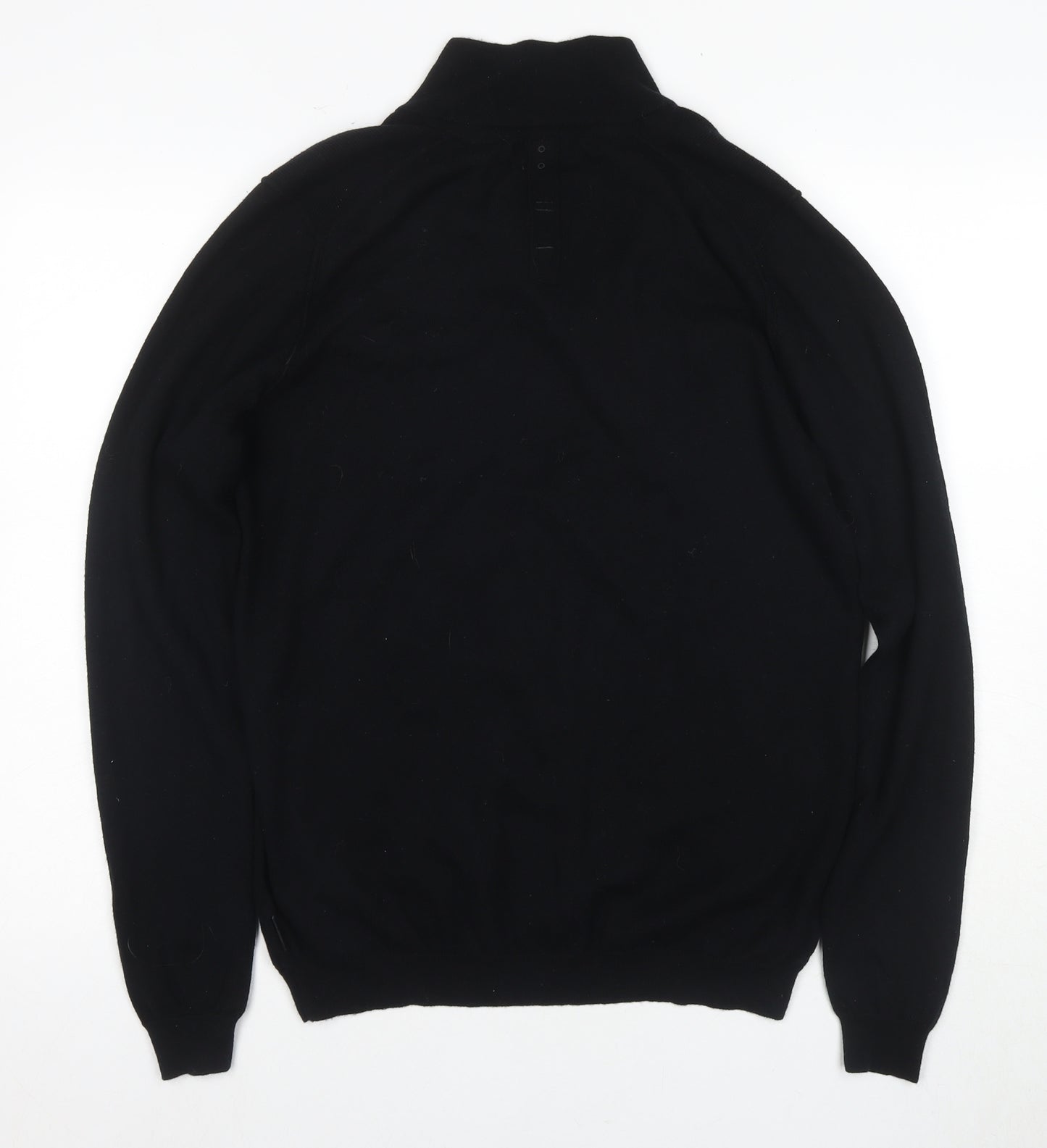 Ted Baker Men's Black Wool Cashmere Pullover Jumper
