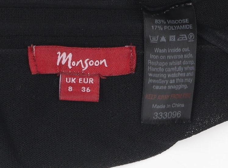 Morgan Women's Black Size 8 Cardigan Jumper
