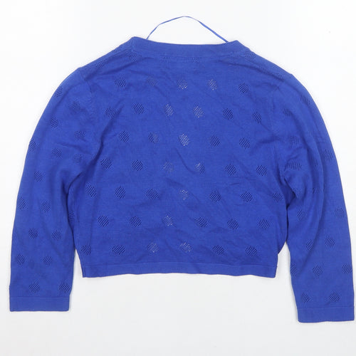 Monsoon Women's Blue Shrug, Size S, Casual Knit