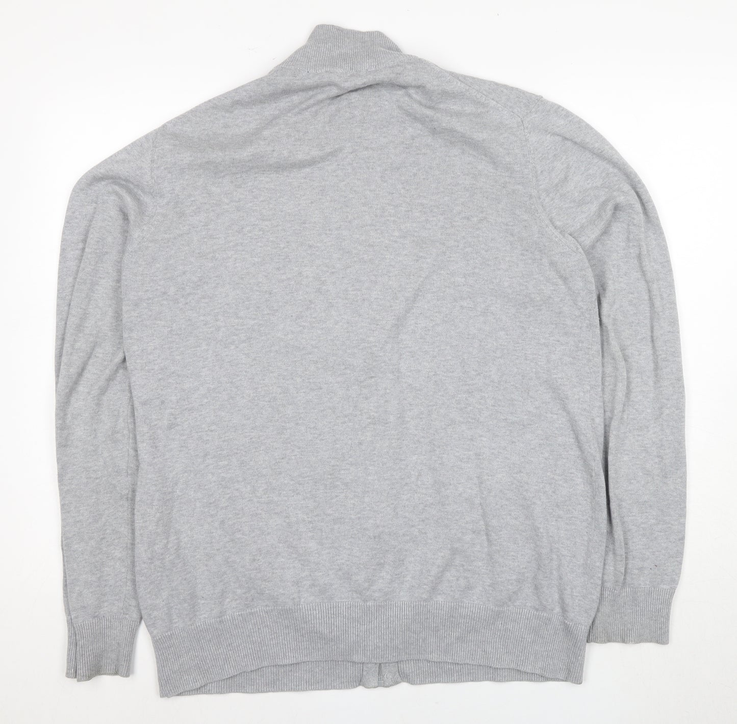 Crew Clothing Men's Grey Full Zip Jumper XL