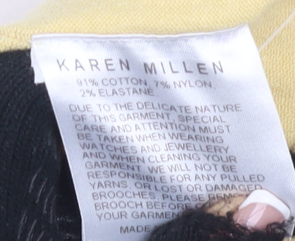 Karen Millen Women's Yellow Cardigan, Size 2