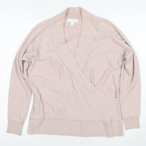 White Label Women's Pink Wrap Jumper, Size 10