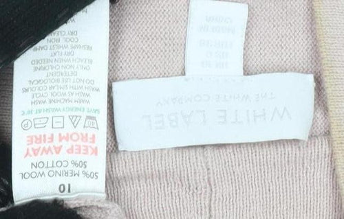 White Label Women's Pink Wrap Jumper, Size 10