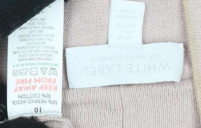 White Label Women's Pink Wrap Jumper, Size 10