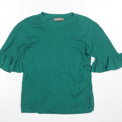Oasis Green Flared Sleeve Women's T-Shirt S