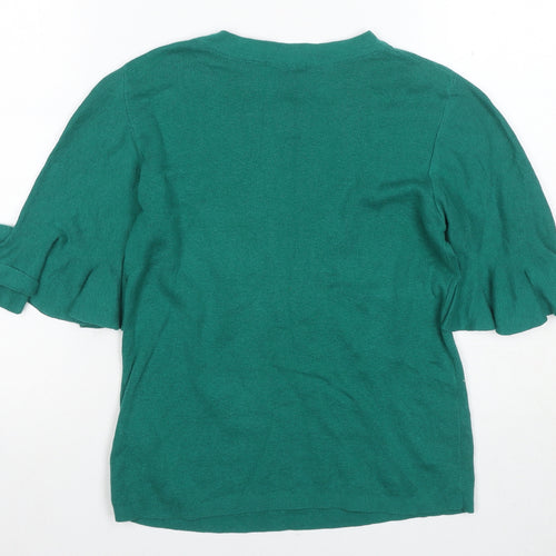 Oasis Green Flared Sleeve Women's T-Shirt S