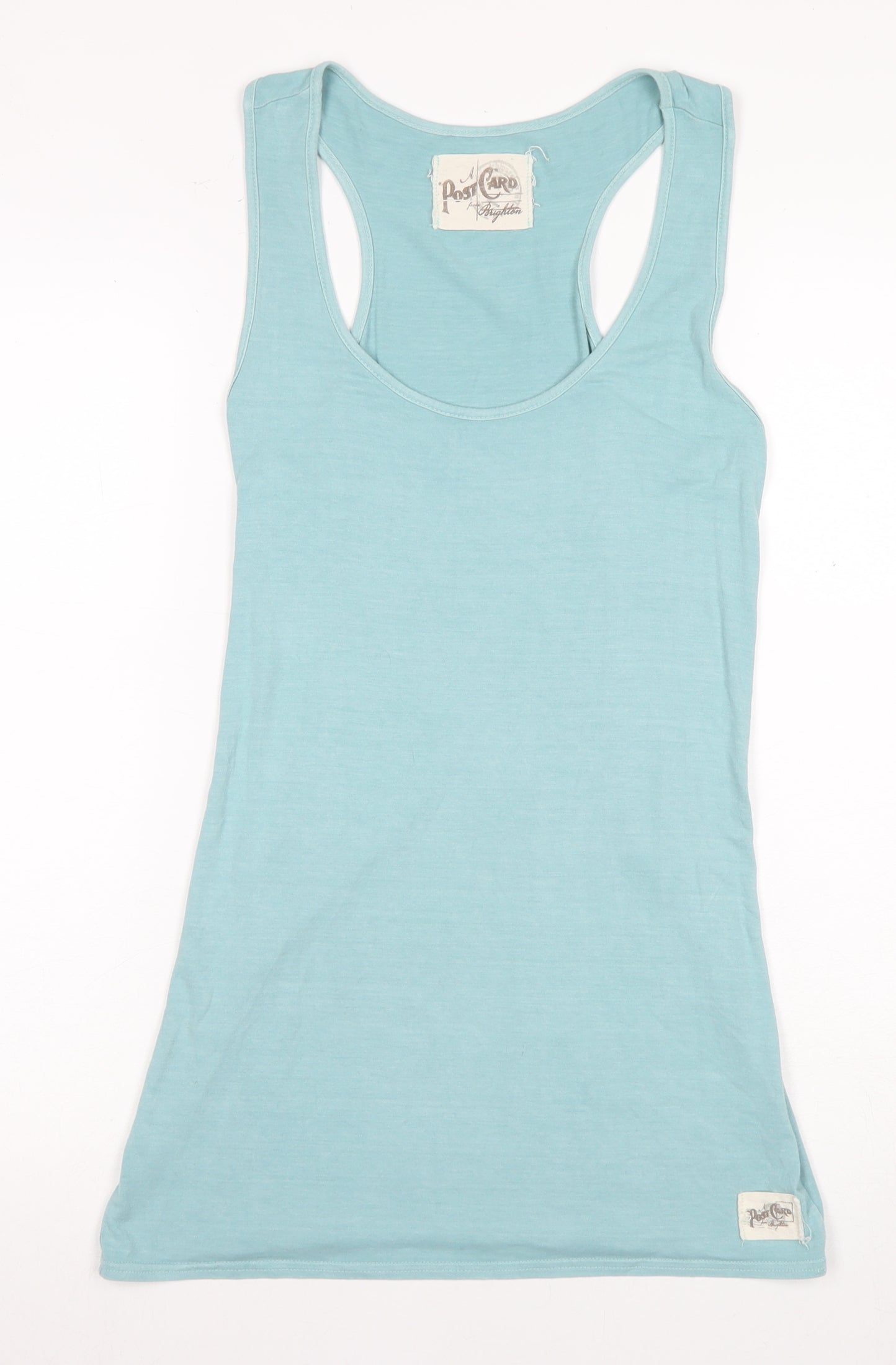 Post Card Women's Blue Tank Top, Sleeveless, Size 1