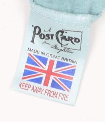 Post Card Women's Blue Tank Top, Sleeveless, Size 1