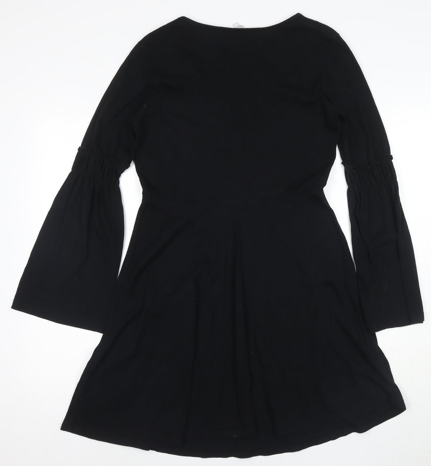 Red Herring Girls Black Floral A-Line Dress Size 12