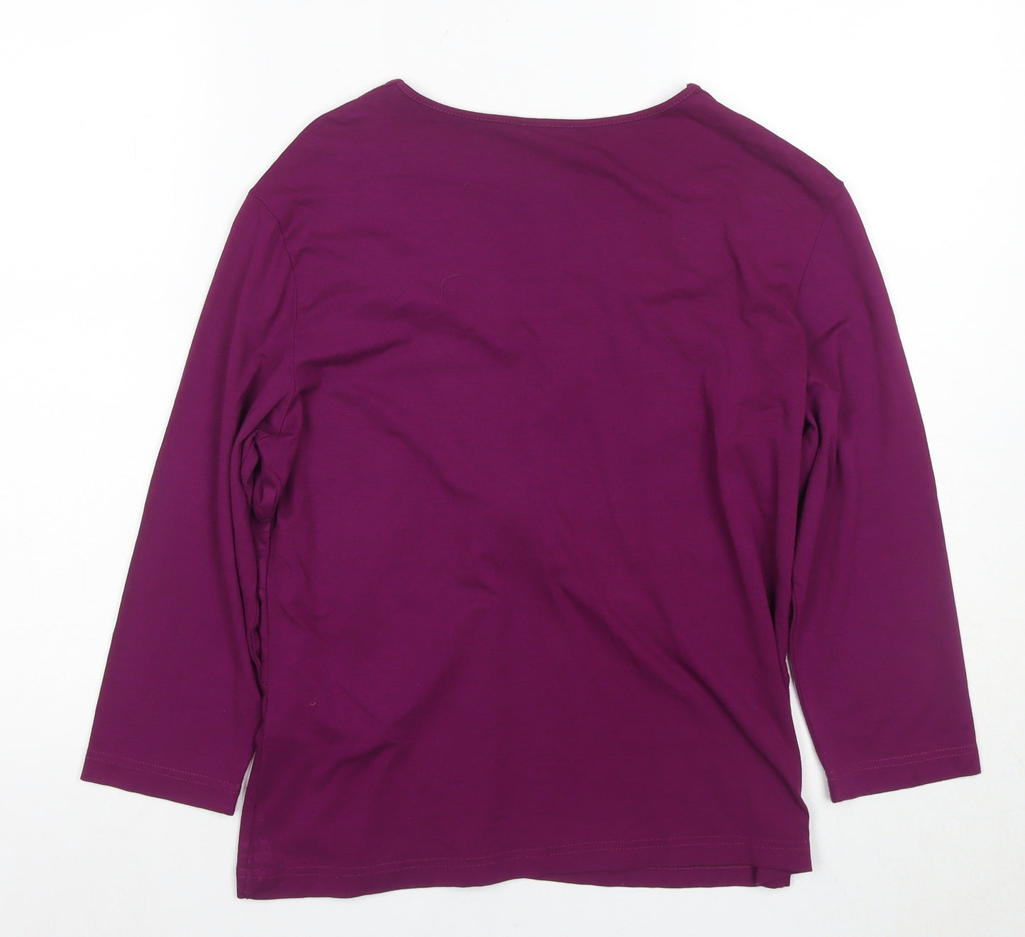Gerry Weber Women's Purple 3/4 Sleeve Blouse, Size 12