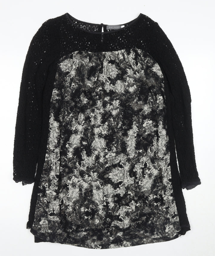 Mint Velvet Women's Black Shift Dress Size 12