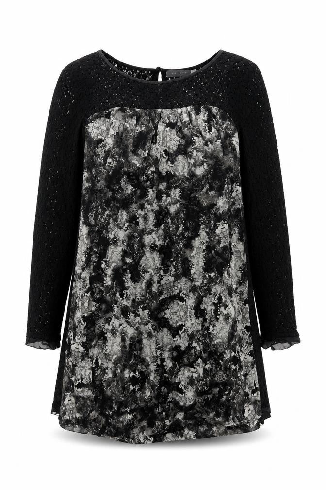 Front view of Mint Velvet Women's Black Shift Dress, size 12