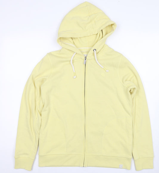 Fat Face Men's Yellow Full Zip Hoodie, Size S