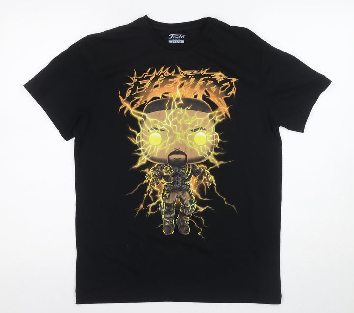 Funko Men's Spider-Man Black M T-Shirt, Graphic Print