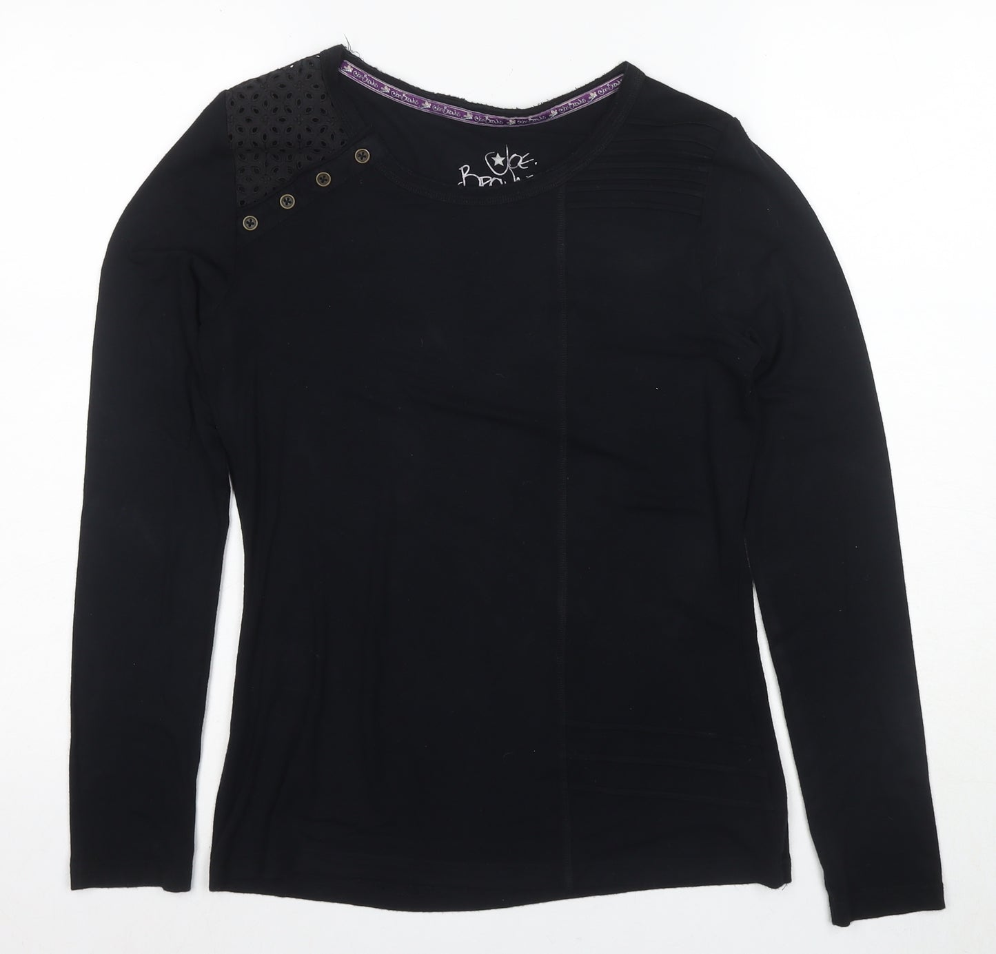 Joe Browns Women's Black Long Sleeve Top, Size 10