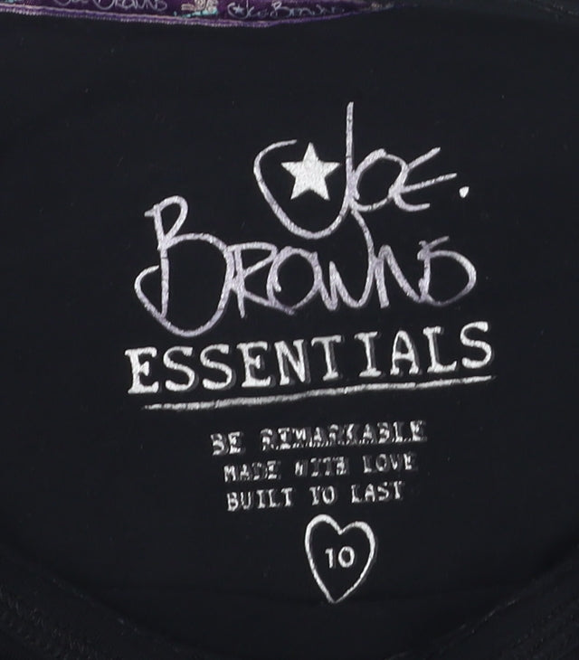 Joe Browns Women's Black Long Sleeve Top, Size 10